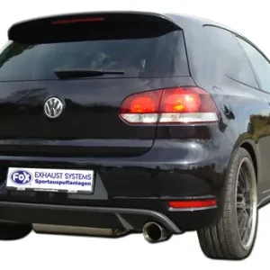 Fox Duplex Auspuff Sportauspuff Komplettanlage für VW Golf VI GTI-Optik 1.6 2.0 Expressversand