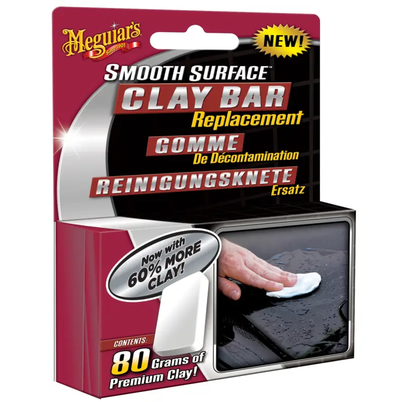 Meguiars Individual Clay Bar Reinigungsknete 80g Lackreiniger Knete G1001EU Zertifiziert