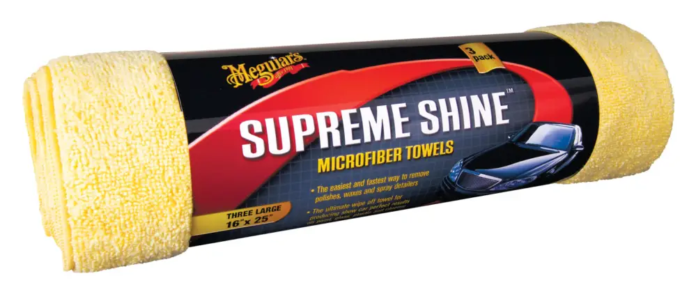 Meguiars Supreme Shine Microfiber Mikrofasertuch Autowäsche 3er Pack X2020EU Neu