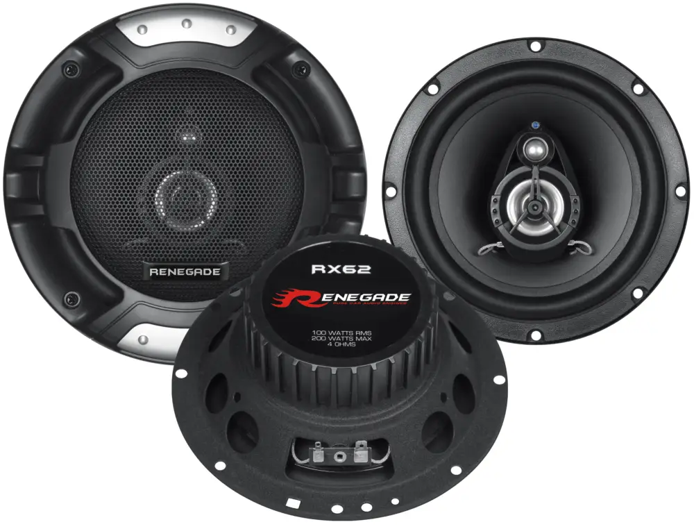 Neue Ware RENEGADE 2-Wege Koax 16,5cm RX-62 Lautsprecher Auto Boxen Set 200 Watt PKW KFZ