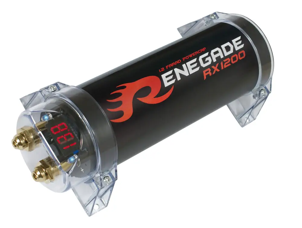 Neue Ware RENEGADE Pufferelko 1.2 F Farad RX1200 Farad Powercap Kondensator CarHifi Auto