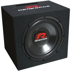 Angebot RENEGADE 30cm Bassreflex-Subwoofer 300/600 Watt Auto Bassbox Basskiste RXV1200