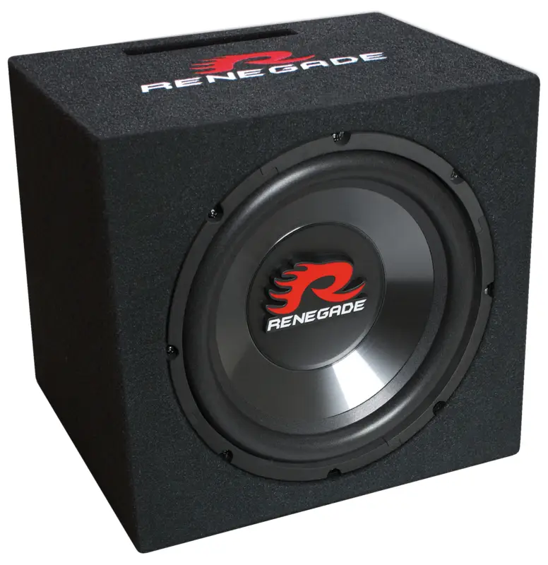 Angebot RENEGADE 30cm Bassreflex-Subwoofer 300/600 Watt Auto Bassbox Basskiste RXV1200