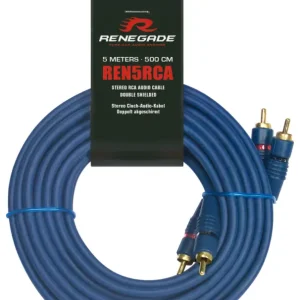 Garantierte Lieferung RENEGADE Auto PKW KFZ Carhifi 5m CINCHKABEL Endstufe Verstärker Bassbox REN5RCA