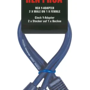 RENEGADE CINCH Y-Adapter Carhifi 2 Stecker auf 1 Buchse RENYRCA Garantierte Lieferung