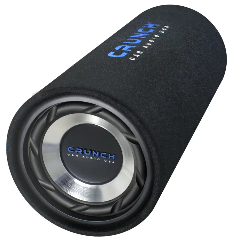 Echt CRUNCH Tube Subwoofer GTS-200 20cm Auto Gehäuse Bassrolle 400 Watt Bassbox Röhre