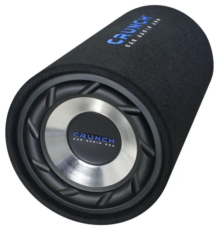 CRUNCH Tube-Subwoofer GTS-250 25cm Auto Gehäuse Bassrolle 500 Watt Bassbox Röhre Mega-Angebot