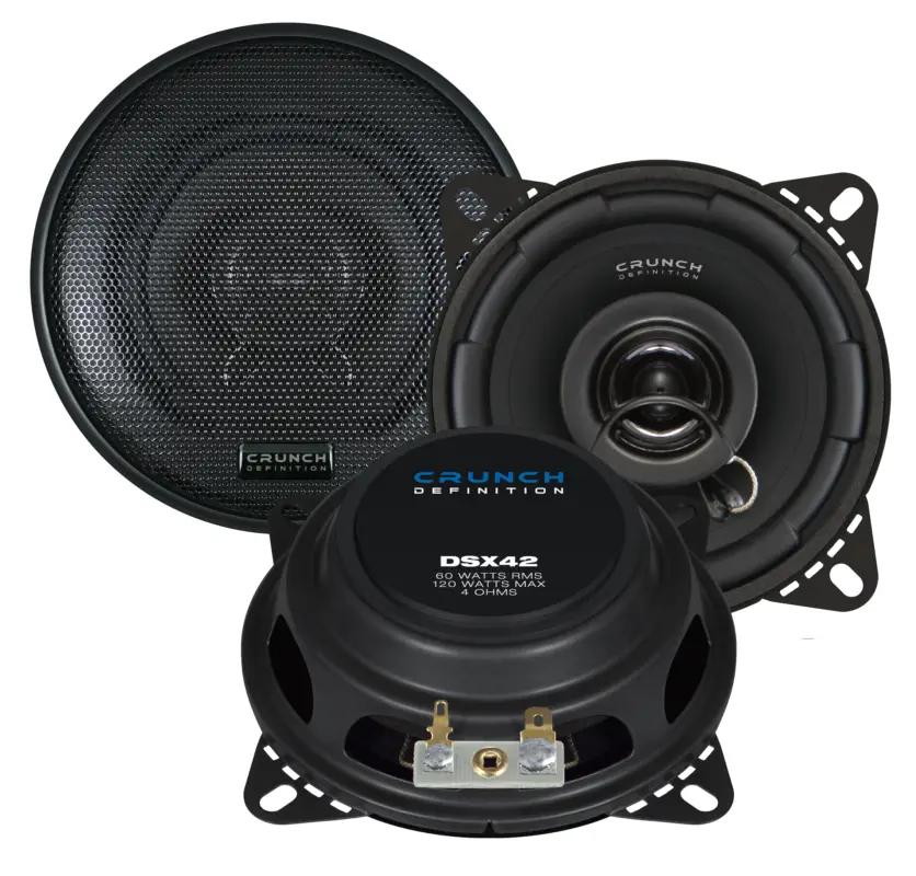 CRUNCH Flach Lautsprecher Auto Boxen Set 10cm 120 Watt 100mm PKW KFZ DSX-42 Günstig