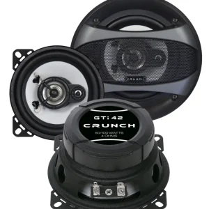CRUNCH KOAX Lautsprecher Auto Boxen Set 10 cm GTI-42 100 Watt PKW KFZ Beliebt
