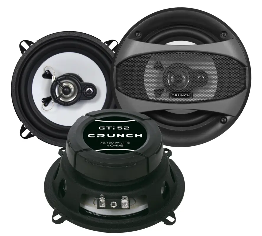CRUNCH KOAX 13 cm GTI-52 Lautsprecher Auto Boxen Set 150 Watt PKW KFZ Markenware