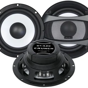 Top-Seller CRUNCH Subwoofer Set GTI-6.2W Auto Gehäuse Bassrolle Bassbox Röhre 100/200 Watt