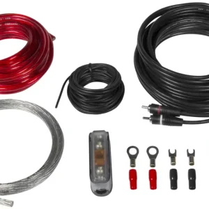 Markenprodukt ESX HZ10WK 10mm² Auto Carhifi Stromkabel KabelSet für Endstufe Subwoofer Bassbox
