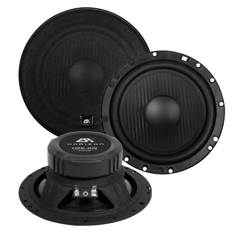 Geprüft ESX HORIZON HZ-6.2W Tiefmitteltöner 6,5" Lautsprecher Boxen 160 Watt Max.Paar