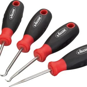 Echt VIGOR Mini Haken Satz V4663 4-teilig Anzahl Werkzeuge: 4