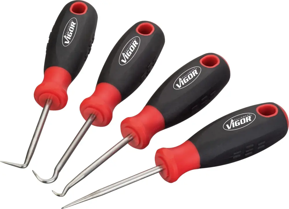 Echt VIGOR Mini Haken Satz V4663 4-teilig Anzahl Werkzeuge: 4