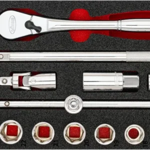 VIGOR Steckschlüssel Werkzeug Satz V4975N 25-teilig 10 – 32 mm Knallerangebot