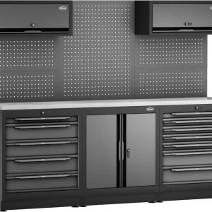 Direkt Vom Hersteller VIGOR Schrankwand-Kombination Komplett-Paket Edelstahl V6000-3P2XL-X 2588mm