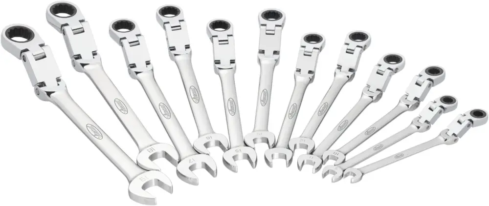 Expressversand VIGOR Doppelgelenk Ratschen-Ring-Maulschlüssel Satz V6752/12 Außen