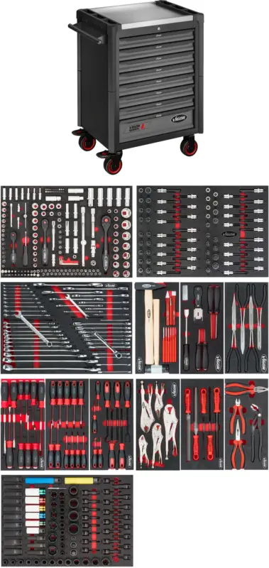 VIGOR Werkstattwagen Series L mit Sortiment V1901-X/442 442-teilig Sale