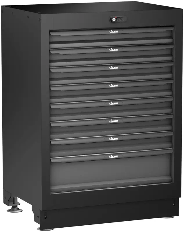 VIGOR Schubladen-Unterschrank 8 Schubladen 676 mm V6000-032 L x B x H: 676 x 500 Top-Angebot