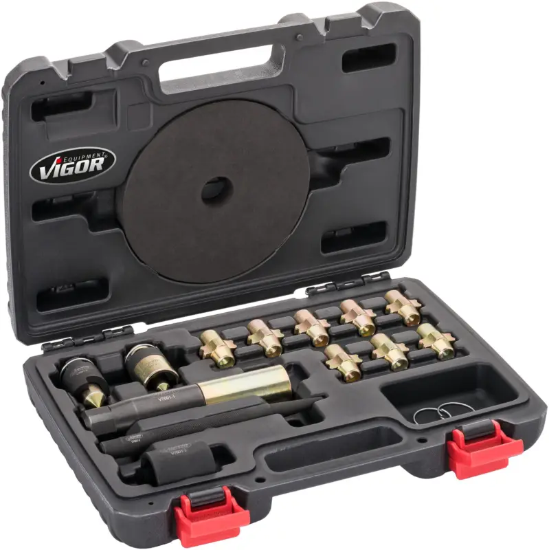 VIGOR Universal Felgenschloss-Demontage Satz V7001 13-teilig Anzahl Werkzeuge: Markenware