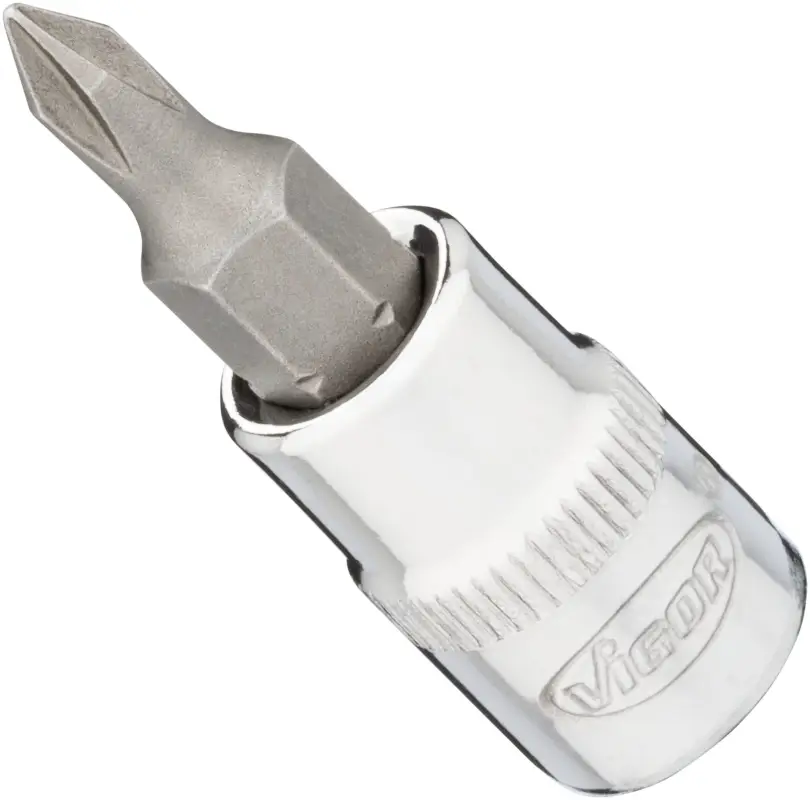 VIGOR Schraubendrehereinsatz V2593N 1/4" Kreuzschlitz Profil PH SW PH0 Letzte Chance