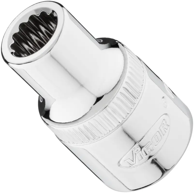 VIGOR Steckschlüsseleinsatz V7512-9 1/2" Außen Doppelsechskant Profil SW 9 mm Billig