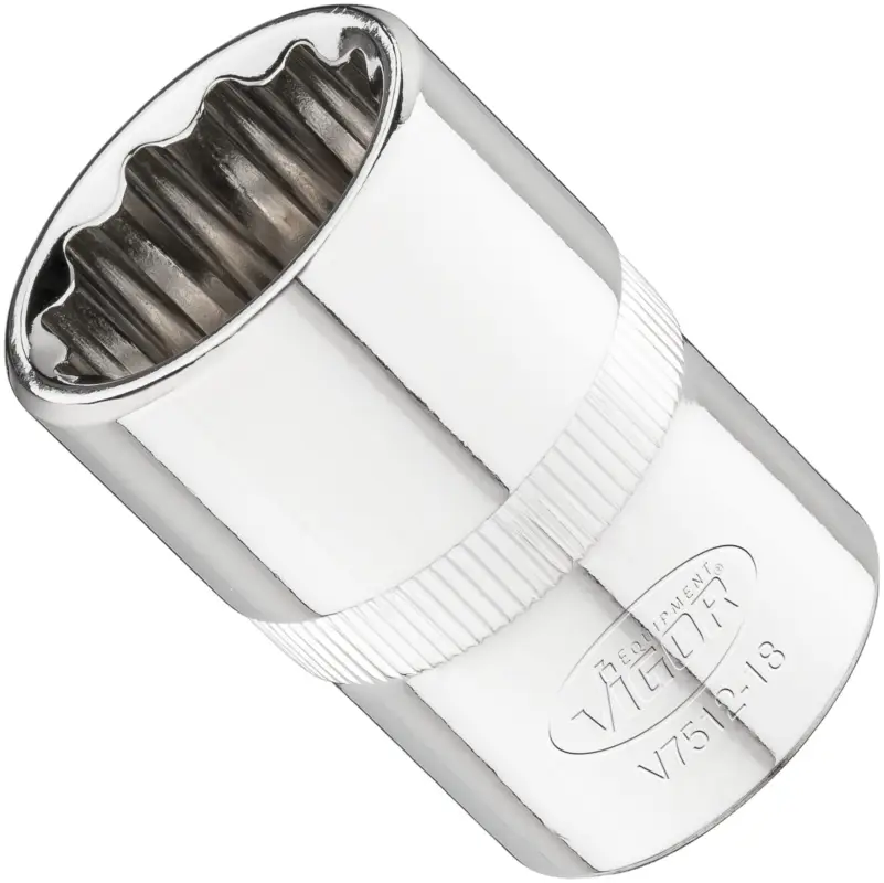 Begrenztes Angebot VIGOR Steckschlüsseleinsatz V7512-18 1/2" Außen Doppelsechskant Profil SW 18 mm