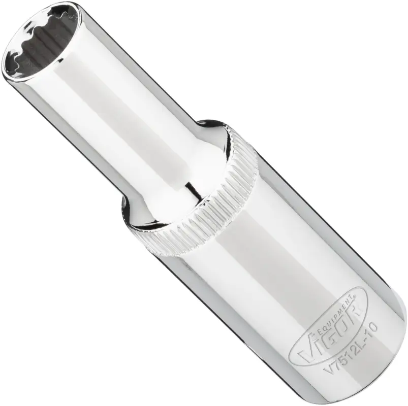 Ausverkauf VIGOR Steckschlüsseleinsatz lang V7512L-10 1/2" Außen Doppelsechskant SW 10 mm