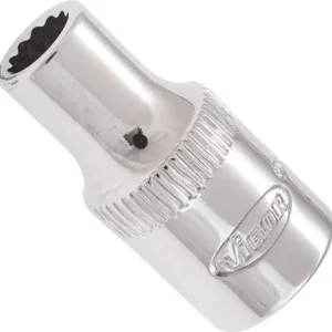 VIGOR Steckschlüsseleinsatz V7514-5 1/4" Außen Doppelsechskant Profil SW 5 mm Highlight