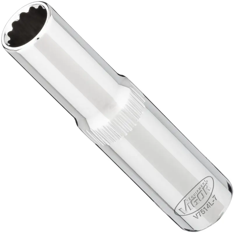 VIGOR Steckschlüsseleinsatz lang V7514L-7 1/4" Außen Doppelsechskant SW 7 mm Heißes Angebot