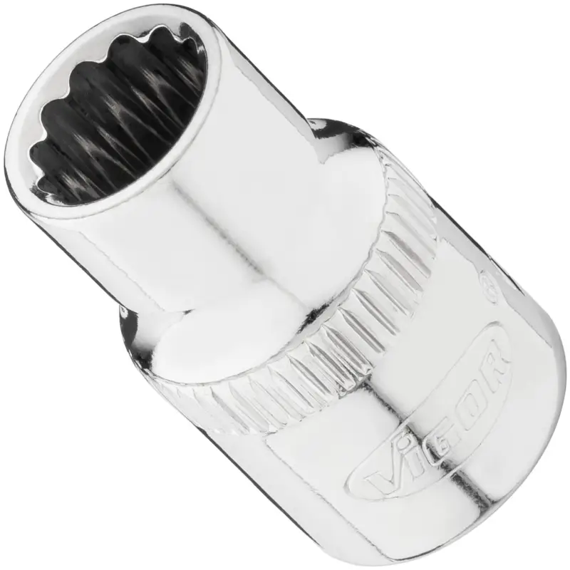 VIGOR Steckschlüsseleinsatz V7538-9 3/8" Außen Doppelsechskant Profil SW 9 mm Schnäppchen