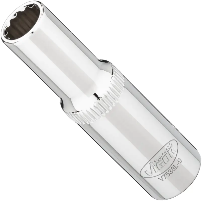 VIGOR Steckschlüsseleinsatz lang V7538L-9 3/8" Außen Doppelsechskant SW 9 mm Mega-Angebot