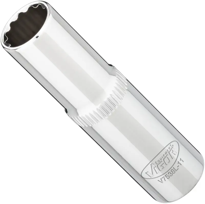 VIGOR Steckschlüsseleinsatz lang V7538L-11 3/8" Außen Doppelsechskant SW 11 mm Neuheit