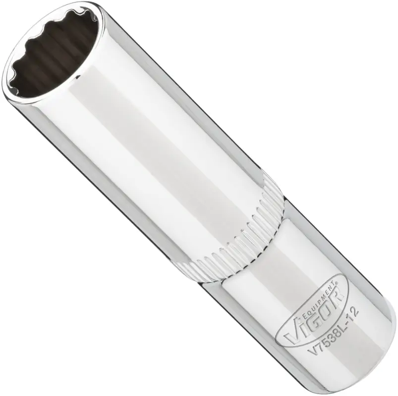 VIGOR Steckschlüsseleinsatz lang V7538L-12 3/8" Außen Doppelsechskant SW 12 mm Sonderaktion