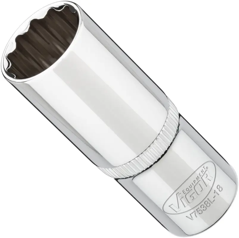 Expressversand VIGOR Steckschlüsseleinsatz lang V7538L-18 3/8" Außen Doppelsechskant SW 18 mm