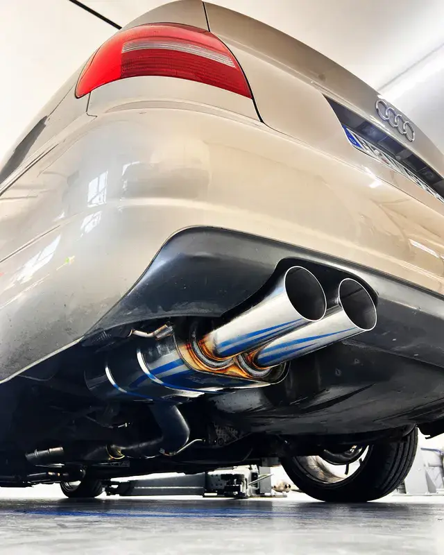 Fox Audi A4 B5 quattro Endschalldämpfer - 2x80 Typ 10 seitlich versetzt Geprüft