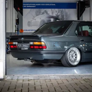 Neue Ware Fox BMW E28 525e mit Katalysator Endschalldämpfer ab Kat - 2x63 Typ 12