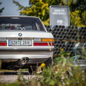 Fox BMW E28 520i ohne Kat Endschalldämpfer - 2x55 Typ 10 Nur Für Kurze Zeit