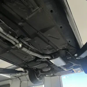 Markenware Fox Audi S2 B4 Endschalldämpfer 76mm, Vorschalldämpfer und Y-Verbindungsrohr- 2x80 Typ 25