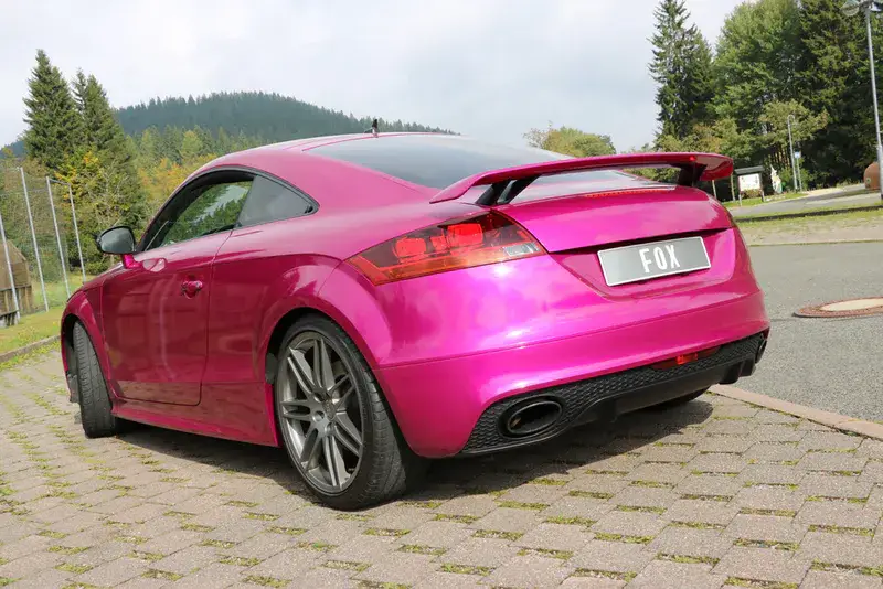 Fox Audi TT 8J RS Endschalldämpfer quer Ausgang rechts/links mit Unterdruckklappe + Vorschalldämpfer Preisreduziert