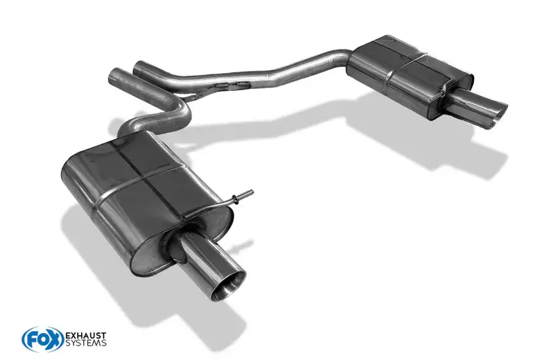 Garantierte Lieferung Fox Audi A4 Typ B7 Endschalldämpfer rechts/links - 1x90 Typ 25 rechts/links