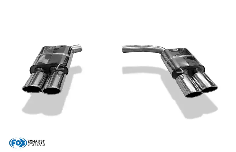 Jetzt Kaufen Fox Audi A5 quattro B8 - Rieger Endschalldämpfer rechts/links für 2-Rohr zweiflutig - 2x115x85 Typ 32 rechts/links - passend an großen Heckansatz