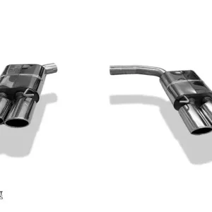 Fox Audi A4/A5 quattro TDI - Rieger Endschalldämpfer rechts/links für 2-Rohr zweiflutig - 2x115x85 Typ 32 rechts/links - passend an Heckeinsatz Günstig
