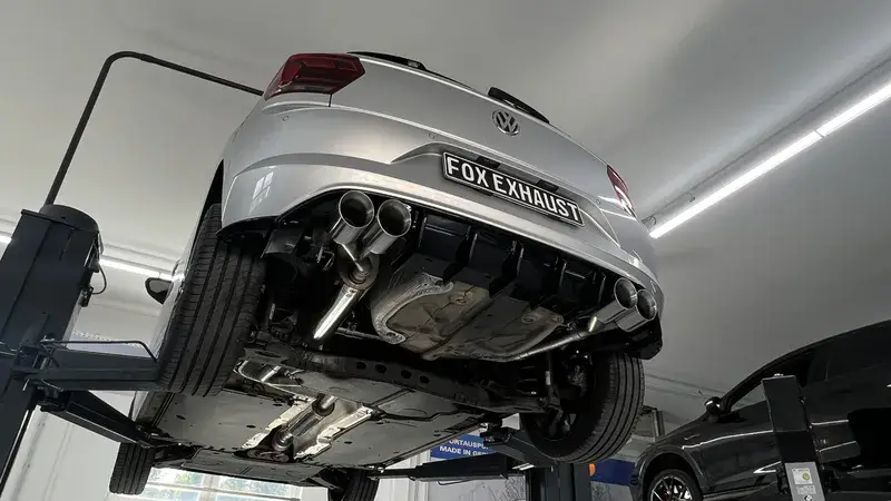Fox VW Polo AW1 inkl. Facelift Endschalldämpfer Ausgang rechts/links mit Stutzen - 2x100 Typ 25 rechts/links Jetzt Bestellen