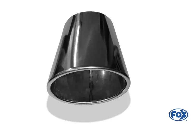 Fox Anschweißendrohr Typ 32 140x90 mm / Länge: 300 mm - oval / eingerollt / 14° abgeschrägt / ohne Absorber Neuheit