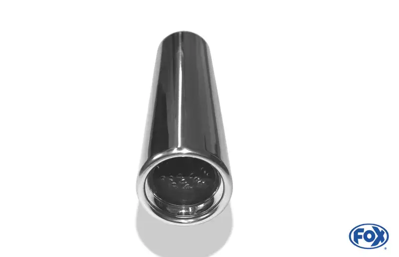 Begrenztes Angebot Fox Anschweißendrohr Typ 13 Ø 76 mm / Länge: 300 mm - rund / eingerollt / gerade / mit Absorber
