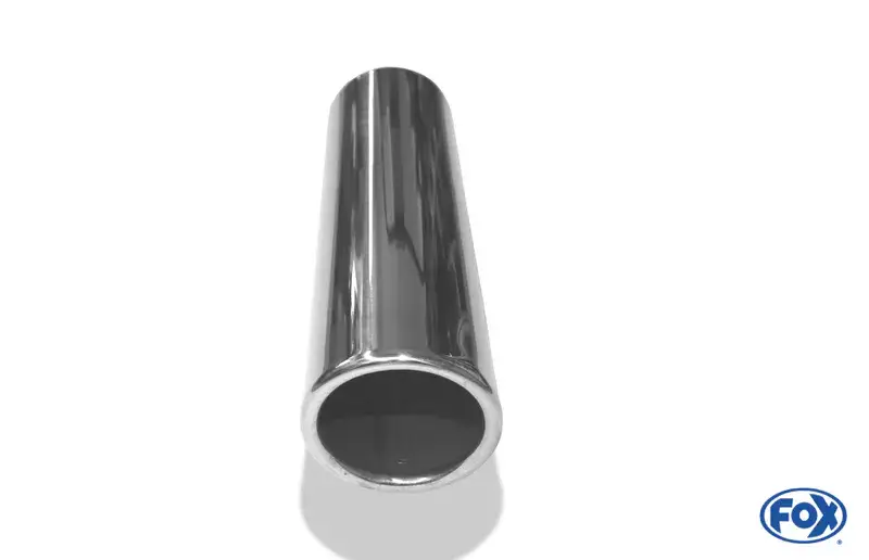Ausverkauf Fox Anschweißendrohr Typ 16 Ø 70 mm / Länge: 300 mm - rund / eingerollt / 15° abgeschrägt / ohne Absorber