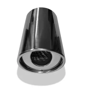 Fox Anschweißendrohr Typ 33 129x106 mm / Länge: 300 mm- oval / eingerollt / 19° abgeschrägt / mit Absorber Sonderaktion