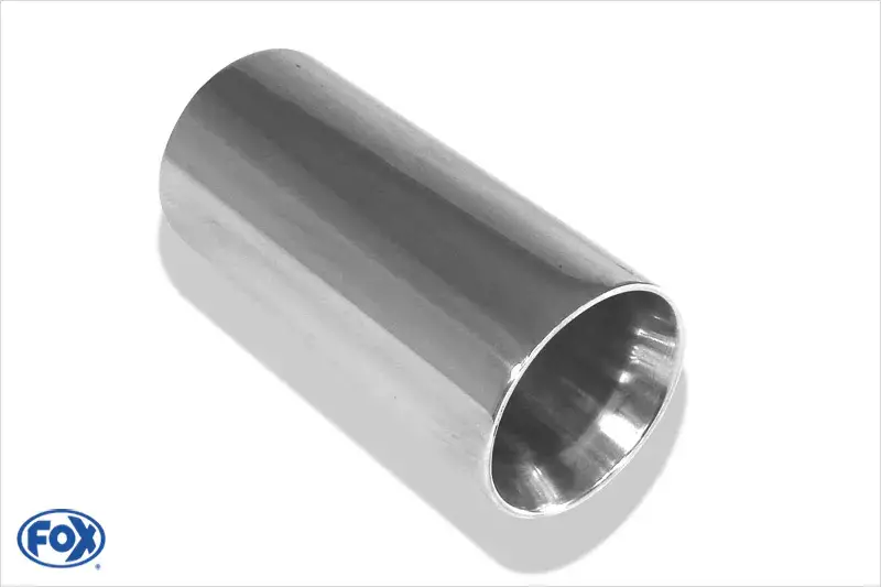 Top-Preis Fox Anschweißendrohr Typ 24 Ø 76 mm / Länge: 300 mm - rund / uneingerollt / mit Type-B Einsatz